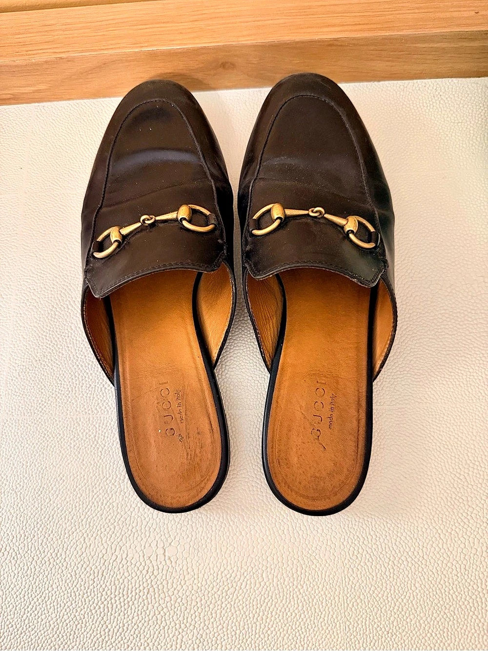 Gucci Princetown Leather Horsebit Mule Black